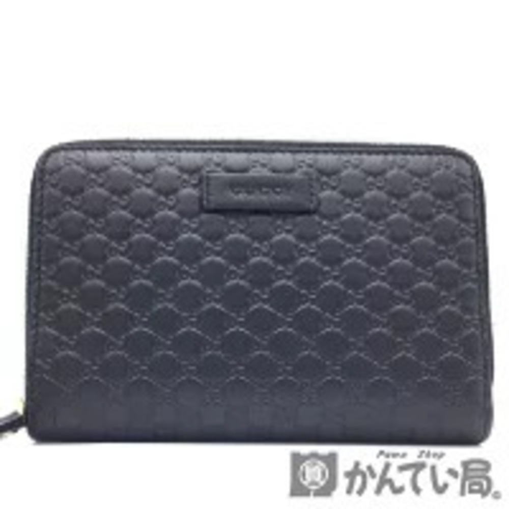GUCCI Round Zipper Long Wallet Bi fold Compact